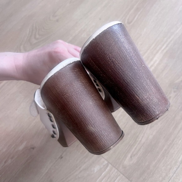 JustFab Billie Studded Platform Sandal Cream and Brown Size 8.5 Boho Lagenlook - Picture 7 of 7